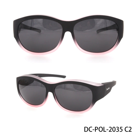 DC-POL-2035-C5-BINK  Rot Überbrille -mit Polarisierte Gläser