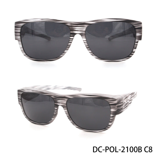 DC-POL-2100B-C2-GRAU-P- Die Überbrille  -Mit  Polarisierte Gläser